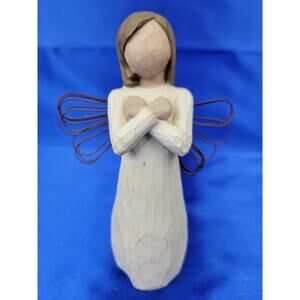 Willow Tree "Sign for Love" free standing 5" Arms Crossed Angel Wings (2003)